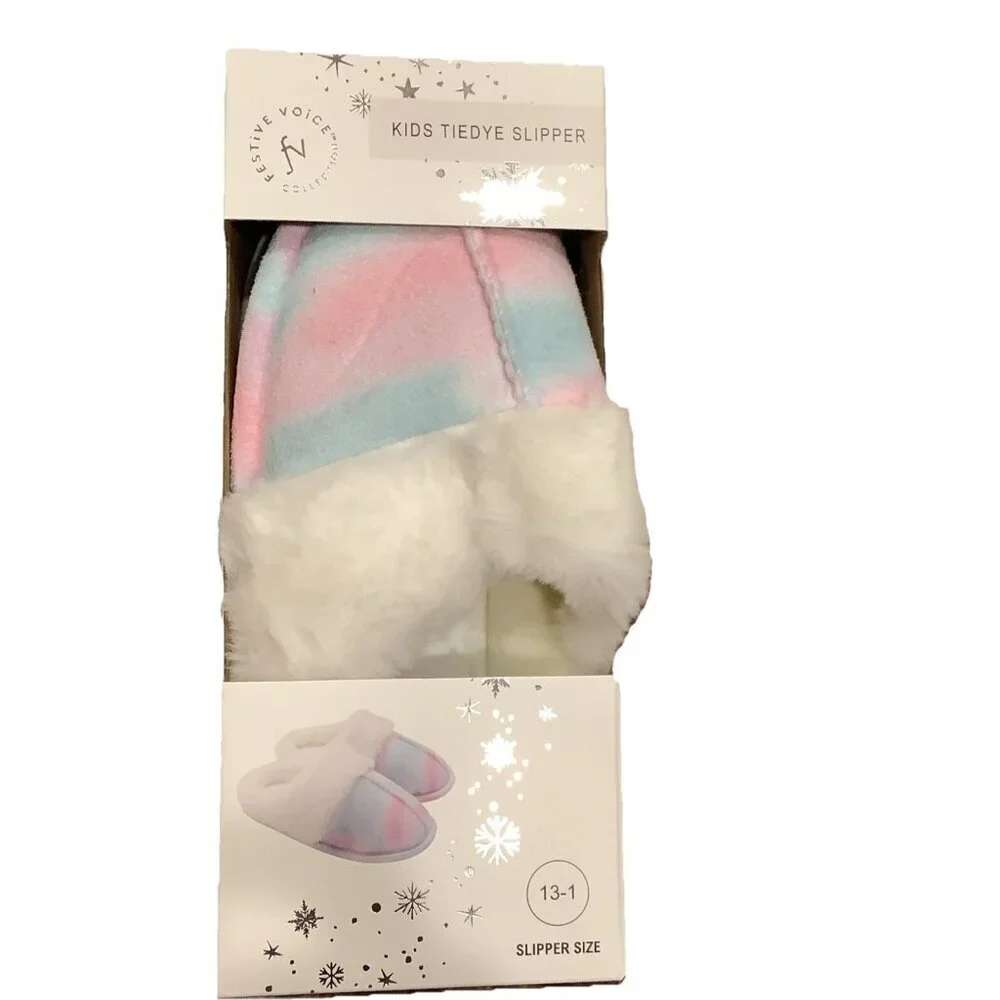 Girl’s Tiedye Slipper Size 13/1, New In Box